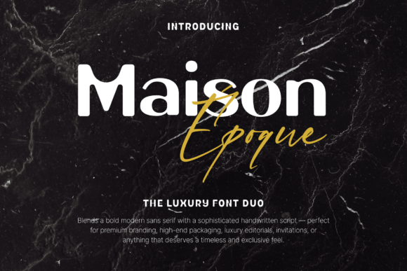 Maison Époque Duo: A Versatile Typeface for Makers